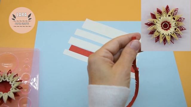 Как сделать цветок Гербер в стиле квиллинг. How to make a Gerber flower using the quilling techniqu смотреть онлайн