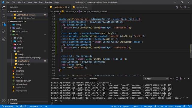 Basic Authentication and Authorization in Express смотреть онлайн