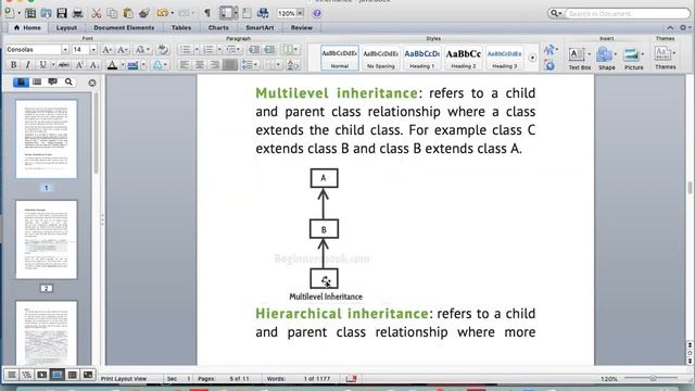 Inheritance and Types of Inheritance - Java Class смотреть онлайн