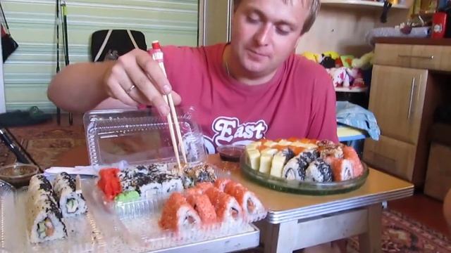 Кушаем очень вкусные суши, мастер класс. смотреть онлайн