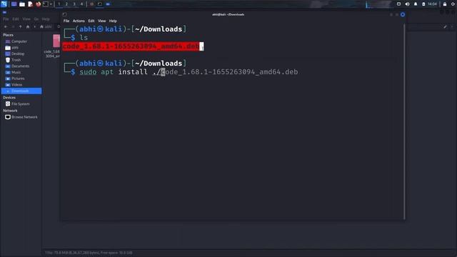 Install VS Code in Kali Linux | How install VS Code in Linux in Hindi | AbhinayJangde смотреть онлайн