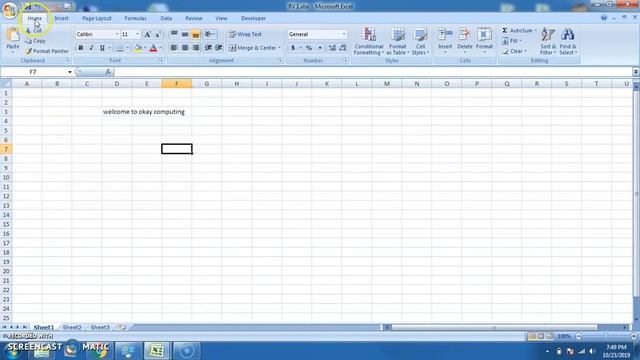 Excel - Ribbon menu part 1 смотреть онлайн