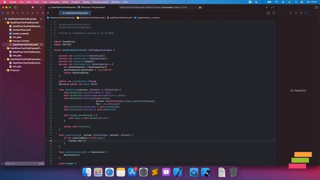 How to Make Date Picker as TextField Inputs - SwiftUI #22 - iOS Programming смотреть онлайн