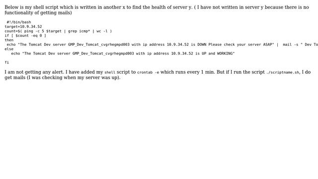 Unix & Linux: Unix shell script for server alerts смотреть онлайн