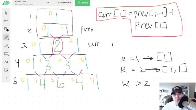 Uber Coding Interview Question - Pascal's Triangle [LeetCode] смотреть онлайн