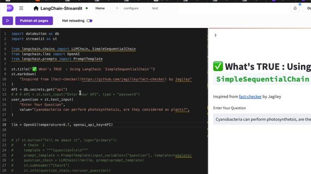USING ? LANGCHAIN AIs SequentialChain ? : BUILD - @OpenAI @streamlit Web APP | Python смотреть онлайн