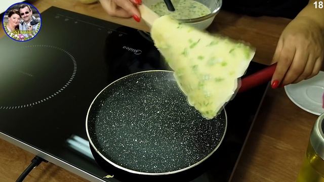 Нежнейшие Домашние Блины // Блинчики с луком и сыром. Быстро и вкусно. От Кухня в кайф. смотреть онлайн