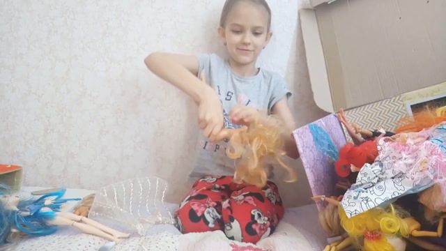 Моя коллекция кукол 2018!Монстер Хай ,Барби, Эвер Афтер Хай,My little pony.Поломанные куклы.Часть2 смотреть онлайн