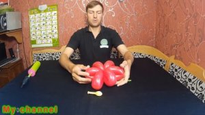 Цветок (Ромашка маленькая) из шаров шдм ( Flower оf balloons)