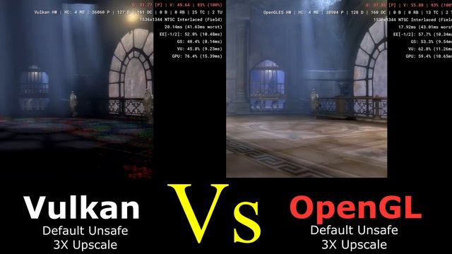 Comparison AetherSX2 Vulkan Vs OpenGL New Version