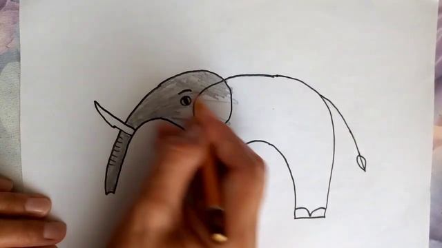 How to draw an elephant. Как нарисовать слоненка, простой способ. смотреть онлайн