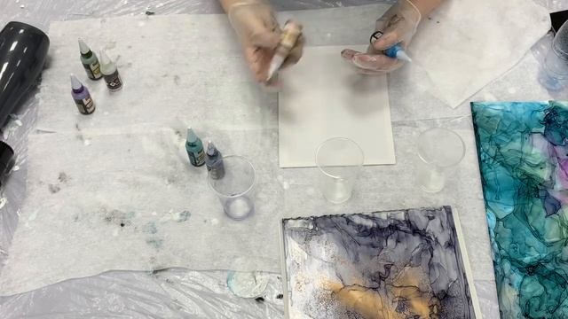 Мастер-класс. Fluid art техника "Алкогольные чернила". Клуб "Воронинский" (г.о. Клин) смотреть онлайн