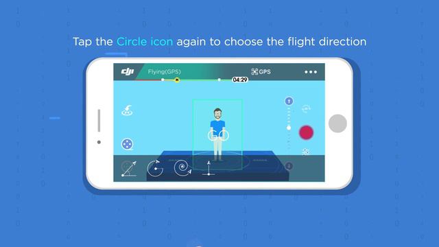 DJISpark - режим полета по кругу Circle Mode смотреть онлайн