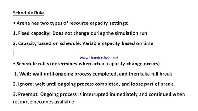 Wait Ignore Preempt Resource Schedule Rule Arena Simulation смотреть онлайн