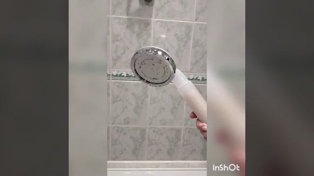 Насадка для душа от Атоми. С двумя фильтрами - один очищающий,второй витаминный. смотреть онлайн