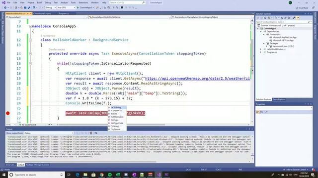 Core 3.0 Part 5: Dependency Injection and checking the weather смотреть онлайн