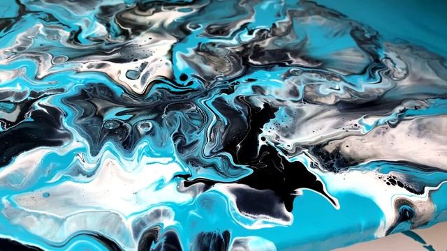 Модульная картина Fluid Art (Флюид арт) - Акриловая заливка