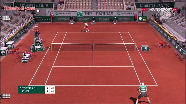 Stefanos Tsitsipas vs John Isner Roland Garros 2021 R3 highlights | French Open 2021 смотреть онлайн