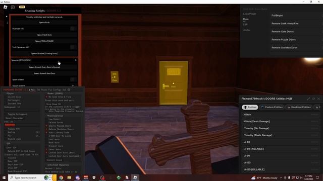 [NEW] ROBLOX | Doors Script Hack GUI | Spawn Entities | Skip Doors + Get Badges | *PASTEBIN 2023*