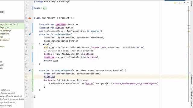 Passing data using safe args Navigation Component - Android Tutorial смотреть онлайн