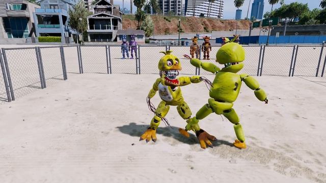 ANIMATRONICS VELHOS VS NOVOS ANIMATRONICS QUEM E MAIS FORTE NO GTA 5? смотреть онлайн