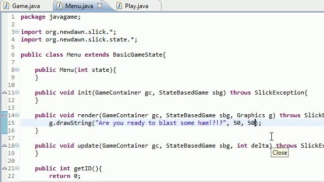 Java Game Development with Slick - 8 - Shapes, Text, and Titles! смотреть онлайн