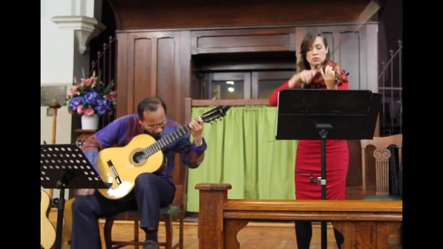 CAMINO DE LAS TROPAS (violin-guitar duet) смотреть онлайн