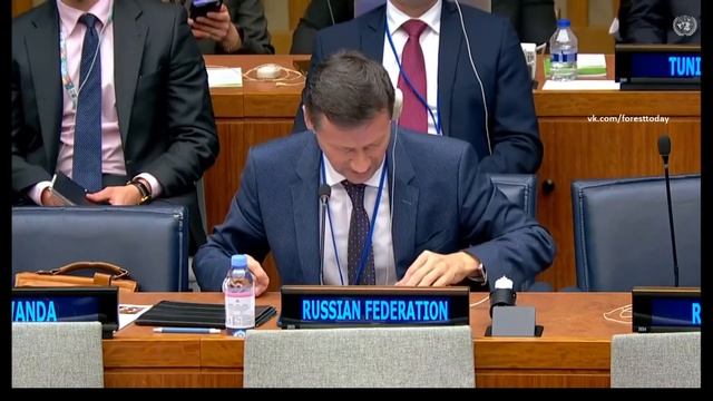 Форум ООН по лесам / 18-я сессия, 8 мая 2023. Политические заявления во время сессии (Россия, ЕС) смотреть онлайн
