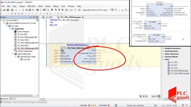 CODESYS tutorial on Function Blocks Diagram (FBD) programming | linking FBD with Factory IO смотреть онлайн
