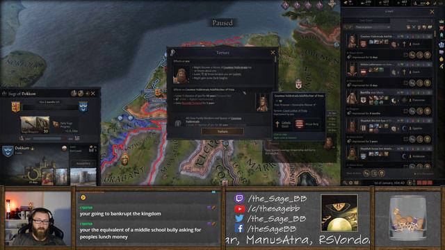 Crusader Kings 3 - Dread - Ruling through fear! From Holland to the HRE - the Sage - ep 6 смотреть онлайн