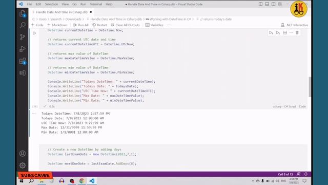 Working with DateTime in C# | Tamil | C# Tutorial смотреть онлайн