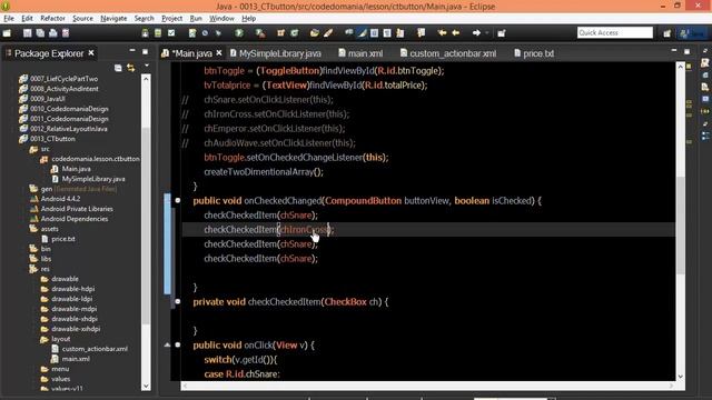 Android #68 CheckBox And ToggleButton смотреть онлайн