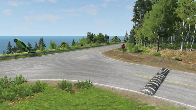 Cars vs Massive Speed Bumps #2 - BeamNG.Drive смотреть онлайн