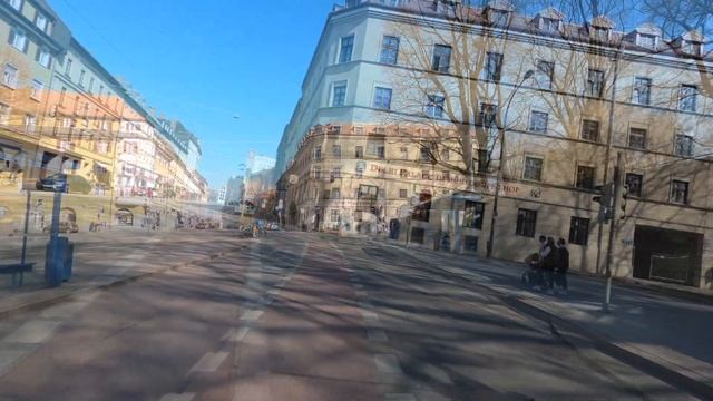 Radwege in München: Maximilianstraße zur Einsteinstraße (4K) смотреть онлайн
