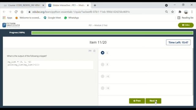 PCAP - PROGRAMMING ESSENTIALS IN PYTHON CISCO || MODULE 3 TEST ANSWERS || PYTHON ESSENTIALS 1 смотреть онлайн