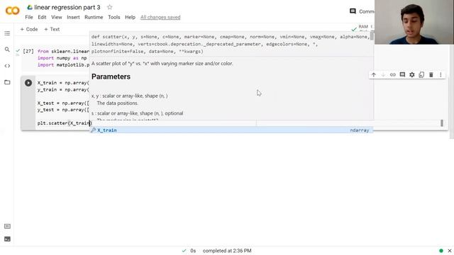 Linear Regression with sklearn смотреть онлайн
