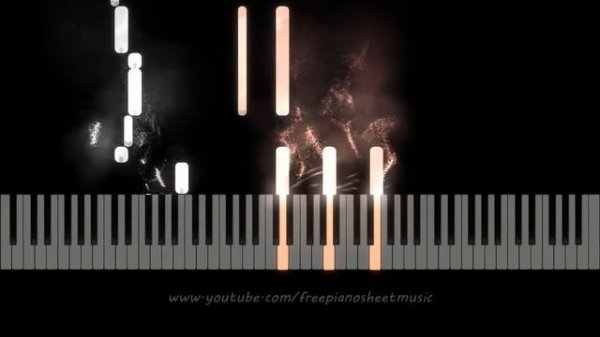 Beatles "Ticket To Ride" Piano Solo, Synthesia Tutorial, Sheet Music - by Brent