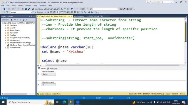 String Function in SQL || SQL Server || Charindex || Substring || Length #sql #sqlserver #database смотреть онлайн