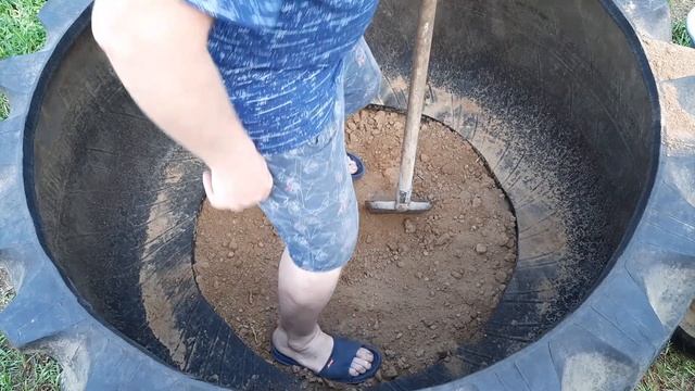 Бассейн из колеса от К-700 смотреть онлайн