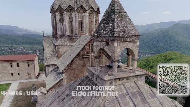 Aerial panorama of belfry monastery Gandzasar. 426 172958 37 смотреть онлайн