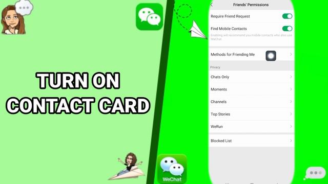 How To Turn On Contact Card On WeChat App смотреть онлайн