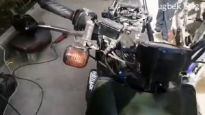 Как ставить двигатель на скутере в доме