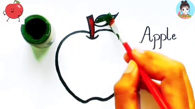 Apple drawing || SK art Era смотреть онлайн