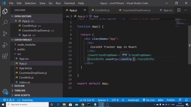 React CoronaVirus Tracker Web App Using Covid19 API (Part-2) Full Project смотреть онлайн