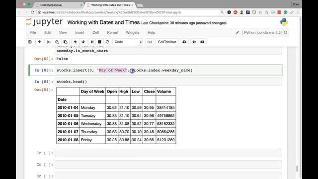 13 Working with Dates and Times Timestamp Object Attributes смотреть онлайн