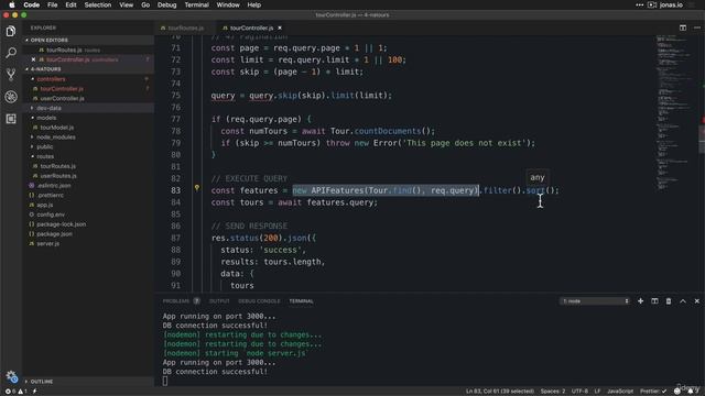 Refactoring API Features | Lecture 99 | Node.JS ? смотреть онлайн
