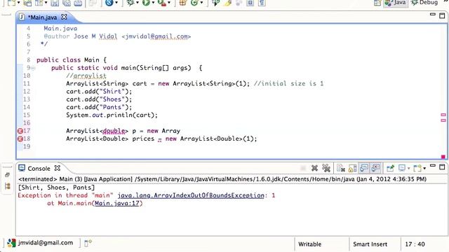 Java ArrayList Tutorial смотреть онлайн