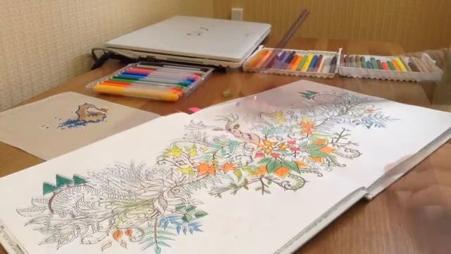 Вот и закончилась 1 четверть)))/ Мои поздравления/ Раскрашиваю раскраску- антистресс*** смотреть онлайн