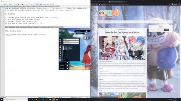 Extract, Update, Backup Repacks