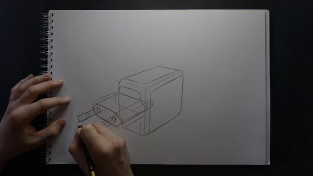 How to Sketch Products in Perspective | Sketching a Power Adapter (Step by Step) смотреть онлайн